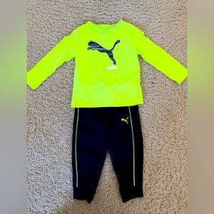 Puma 2 Pc Set - Long Sleeve Shirt & Pants